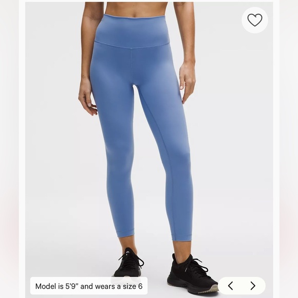 lululemon athletica Pants - Lululemon Wunder Train High Rise Tight Prep Blue